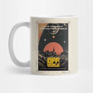 Off-world Ad. Blade Runner — Vintage space poster Mug